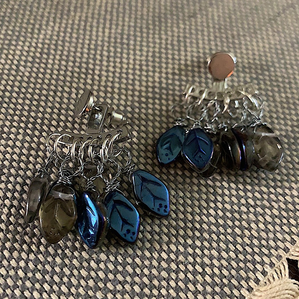 SOLD Handmade Boho Cluster Earrings